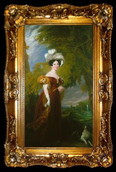 framed  George Hayter Duchess of Kent, ta009-2